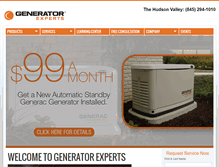 Tablet Screenshot of generatorexperts.com